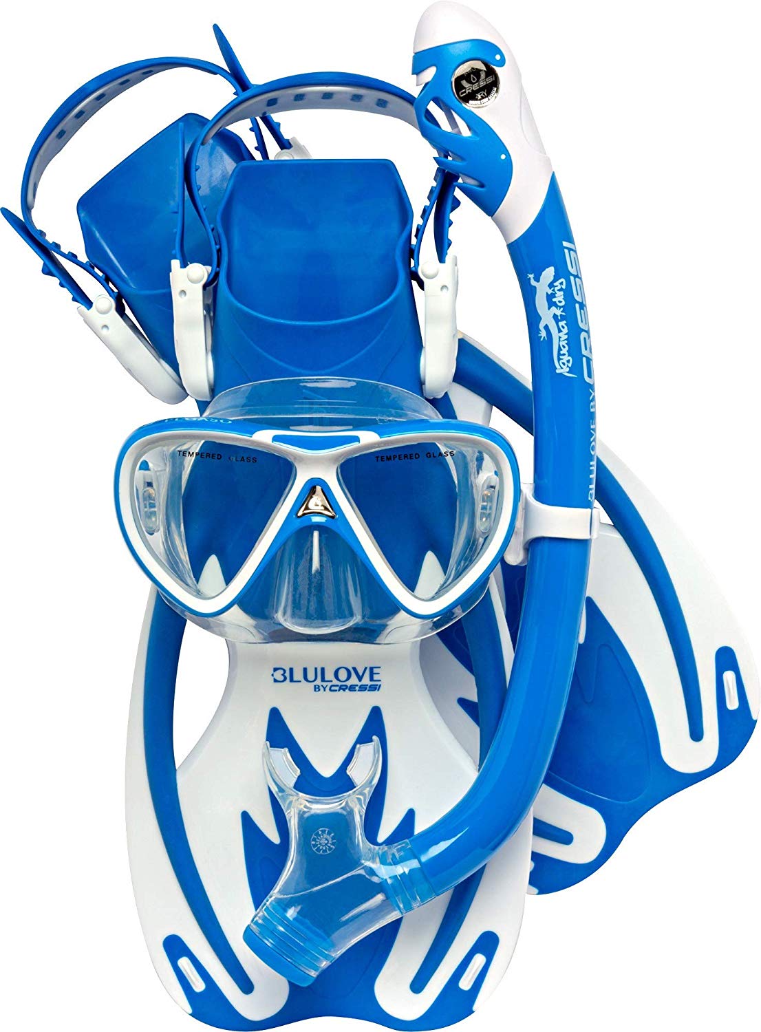 Set Snorkeling Cressi Tinetto Rocks Dry Per Bambini - Maschera, Aeratore E Pinne - Foto 10