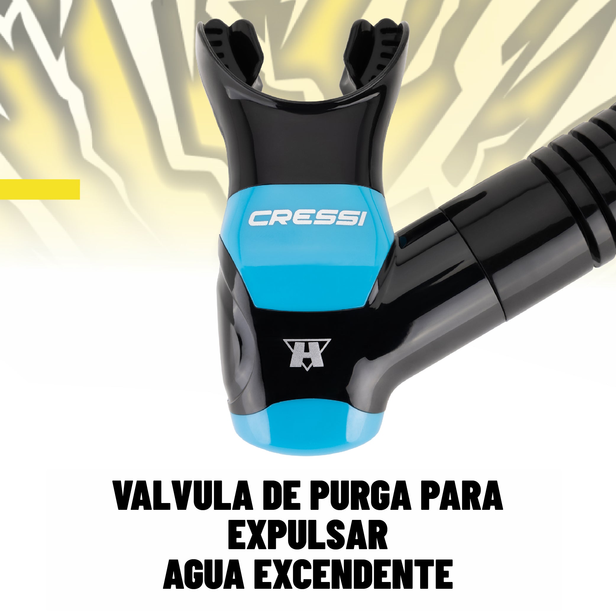 Combo (Visor + Snorkel) HiroQuest de edición limitada - Cressi x Steve Aoki | Envio Gratis