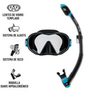 Combo (Visor + Snorkel) HiroQuest de edición limitada - Cressi x Steve Aoki | Envio Gratis